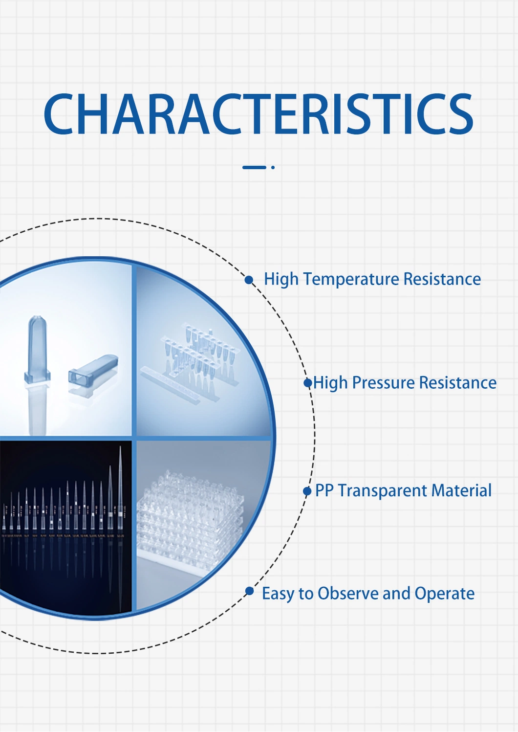 0.1ml 0.2ml Thin-Wall Sterile PCR Tubes for Laboratory Using